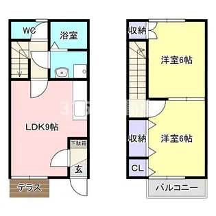 岐阜県岐阜市柳津町東塚1【一戸建】の間取り