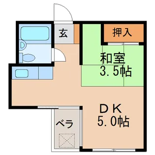 ハイツ栄【5階】の間取り