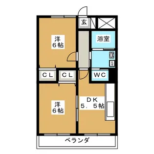 ヴィラコンテッサ下島【5階】の間取り