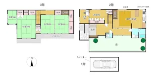 京都府京都市山科区安朱東海道町【一戸建】の間取り