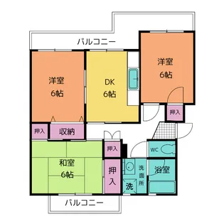 ハイツ杉山【3階】の間取り