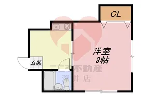 富士マンション【4階】の間取り