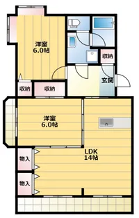 ニューサンハイツ中田【3階】の間取り
