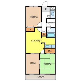 ルミナスKM【1階】の間取り
