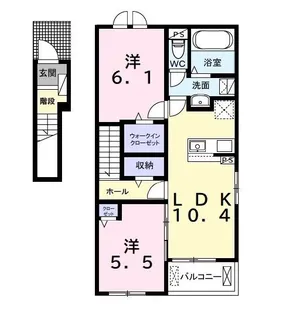 ヒカルサ君津II【2階】の間取り