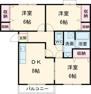 サングレースマンション【3階】の間取り