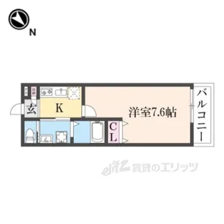 ALEGRIA古川橋2【3階】の間取り