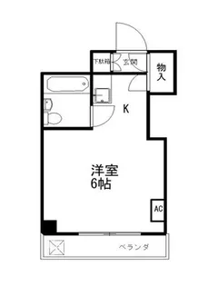 ビューハイム三ノ輪【1階】の間取り