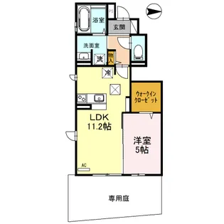 コージーコート T.I【1階】の間取り