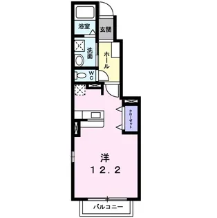 スィア バレーリア【1階】の間取り