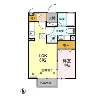 グリーンヒルズ A【1階】の間取り