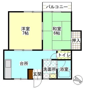 コーポ幸【2階】の間取り