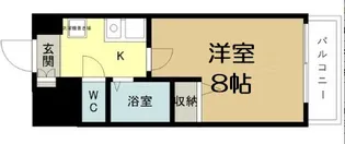 1Kの間取り画像