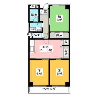 Limpia Orilla野口【5階】の間取り