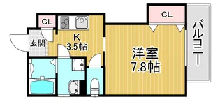 大阪府守口市菊水通2【アパート】の間取り