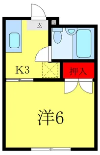 フラワーズフラット【1階】の間取り