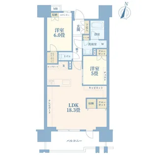 レーベン東川口グランエスト【14階】の間取り