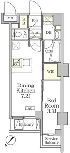 アジールコート池尻大橋【2階】の間取り