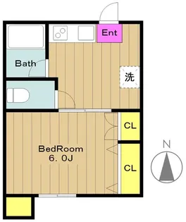 コーポ光栄【1階】の間取り