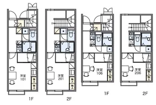 レオパレスセピアコート【1階】の間取り