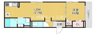 大阪府大阪市生野区巽南5【アパート】の間取り