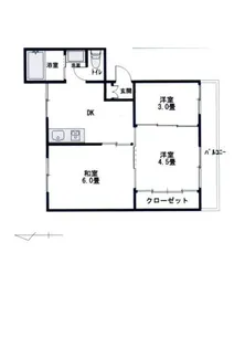 コーポレート筒井【2階】の間取り