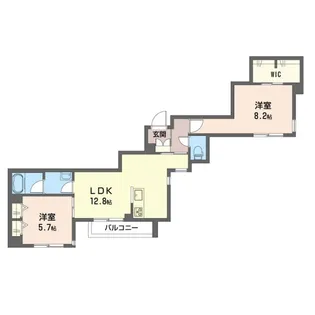 ボヌール新都心【3階】の間取り