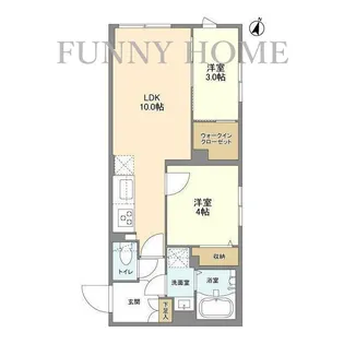 東京都世田谷区代沢1【マンション】の間取り