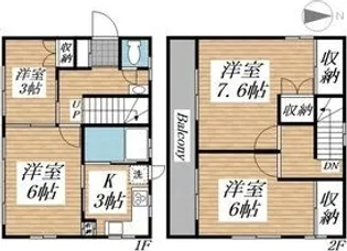 宮城県仙台市青葉区小田原7【一戸建】の間取り