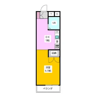 レジデンス富士森【5階】の間取り