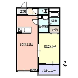 デュランダルM【3階】の間取り