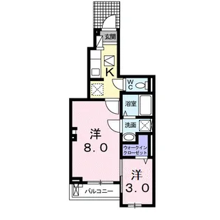 BLESS 青砥 B【1階】の間取り