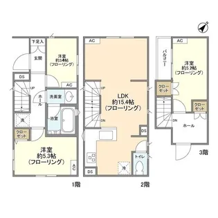 千葉県市川市本塩【一戸建】の間取り