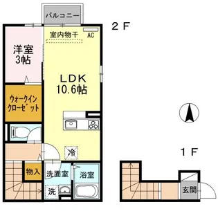 新潟県新潟市中央区幸町【アパート】の間取り