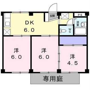 坂口ハイツ【1階】の間取り