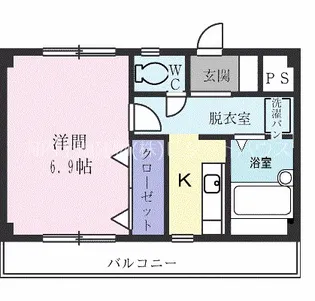ヴェルドールマンション【2階】の間取り