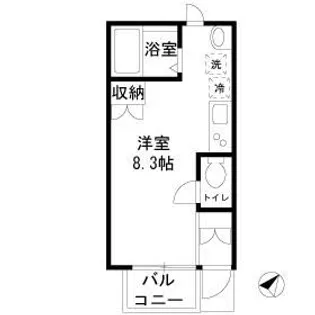 東京都練馬区豊玉上1【アパート】の間取り