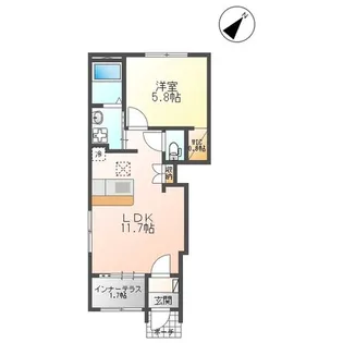 グリーン【1階】の間取り