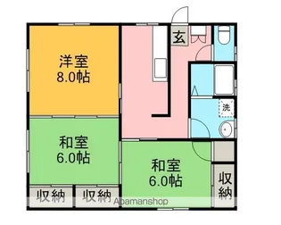 岩手県盛岡市本宮1【一戸建】の間取り