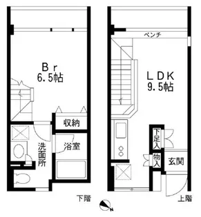 1LDKの間取り画像