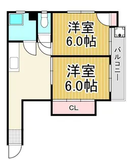 コーポウエダ【2階】の間取り