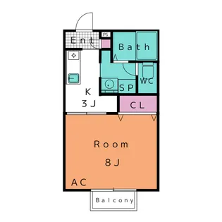 ディアス鴨田【2階】の間取り