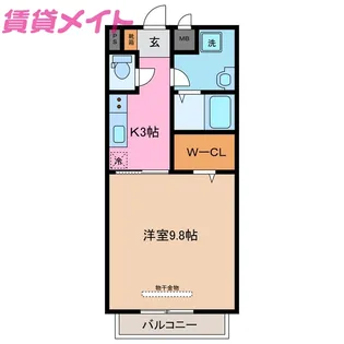 ハーバーサイドINB【2階】の間取り