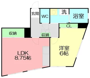 アールズコート【1階】の間取り