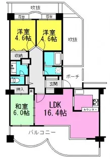 兵庫県神戸市中央区東川崎町1【マンション】の間取り