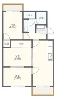 ウイング春日II【2階】の間取り