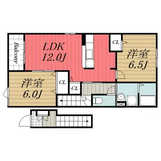 千葉県市原市松ケ島2【アパート】の間取り