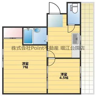 大阪府大阪市天王寺区石ケ辻町【マンション】の間取り