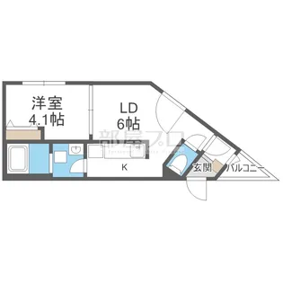 アイビル18【4階】の間取り