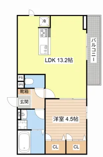 アリア西矢倉【2階】の間取り
